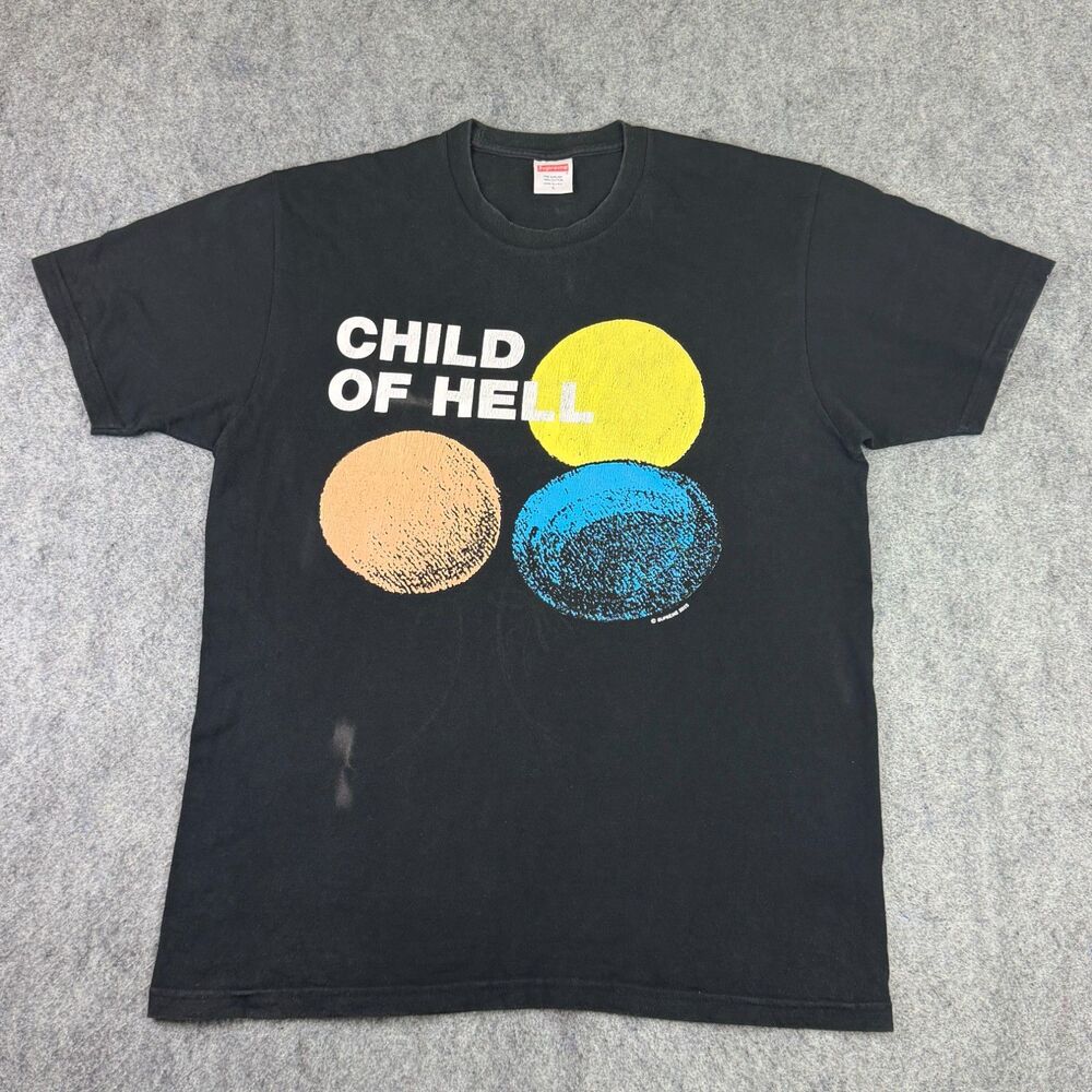 Men's Supreme "Child of Hell" Black T-Shirt Size Large FW15